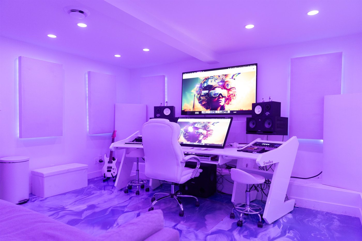 760 Media Studio A recording and mixing room